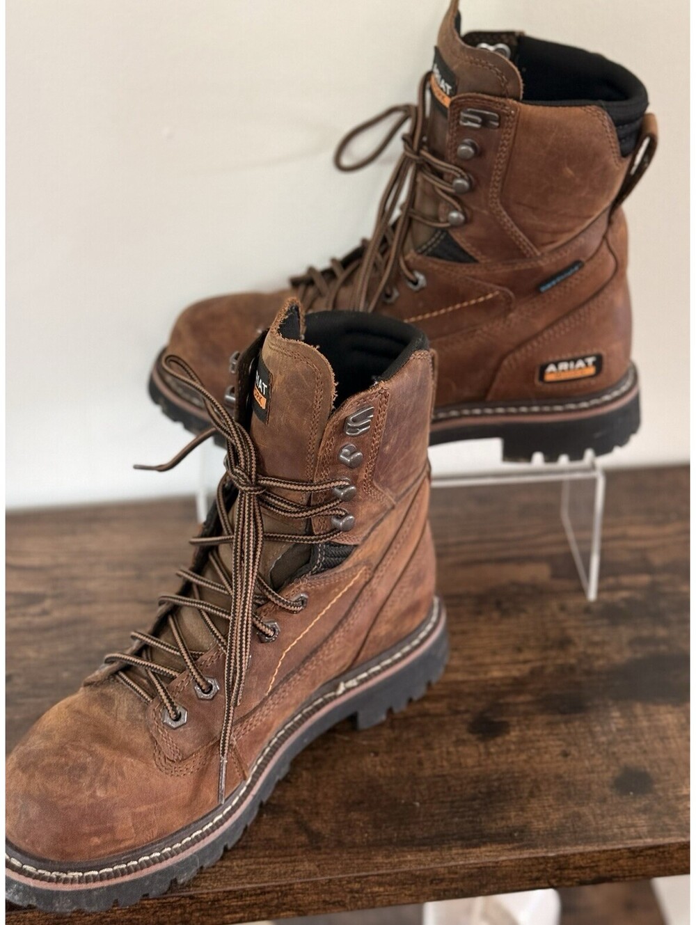 Ariat Work Boots Waterproof Mens Size 5 D #10053818 Dry Shield Wom 6.5-7 Wide